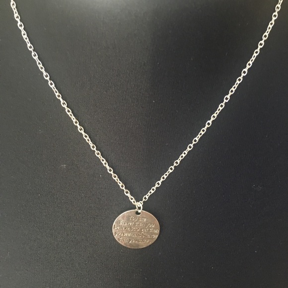 You are Braver than you Believe necklace - Picture 2 of 6